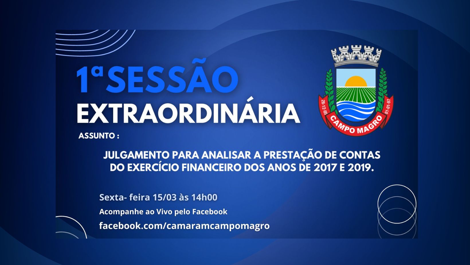 1ª Sessão Extraordinária 15/03/2024.