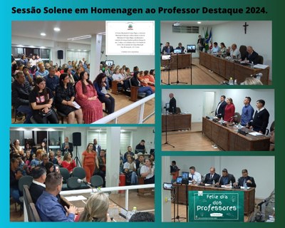 3ª Edição, Sessão Solene em Homenagen ao Professor Destaque 2024.