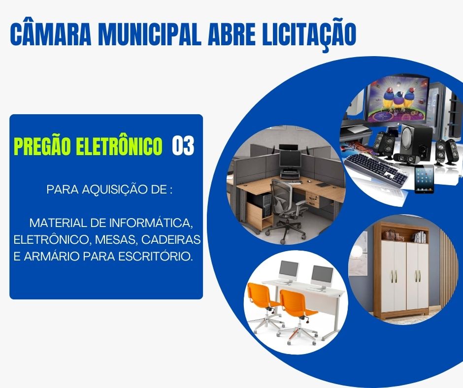 Câmara Municipal Abre Licitação 03/2023.
