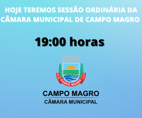 11ª Sessão Ordinária da Câmara Municipal de Campo Magro.