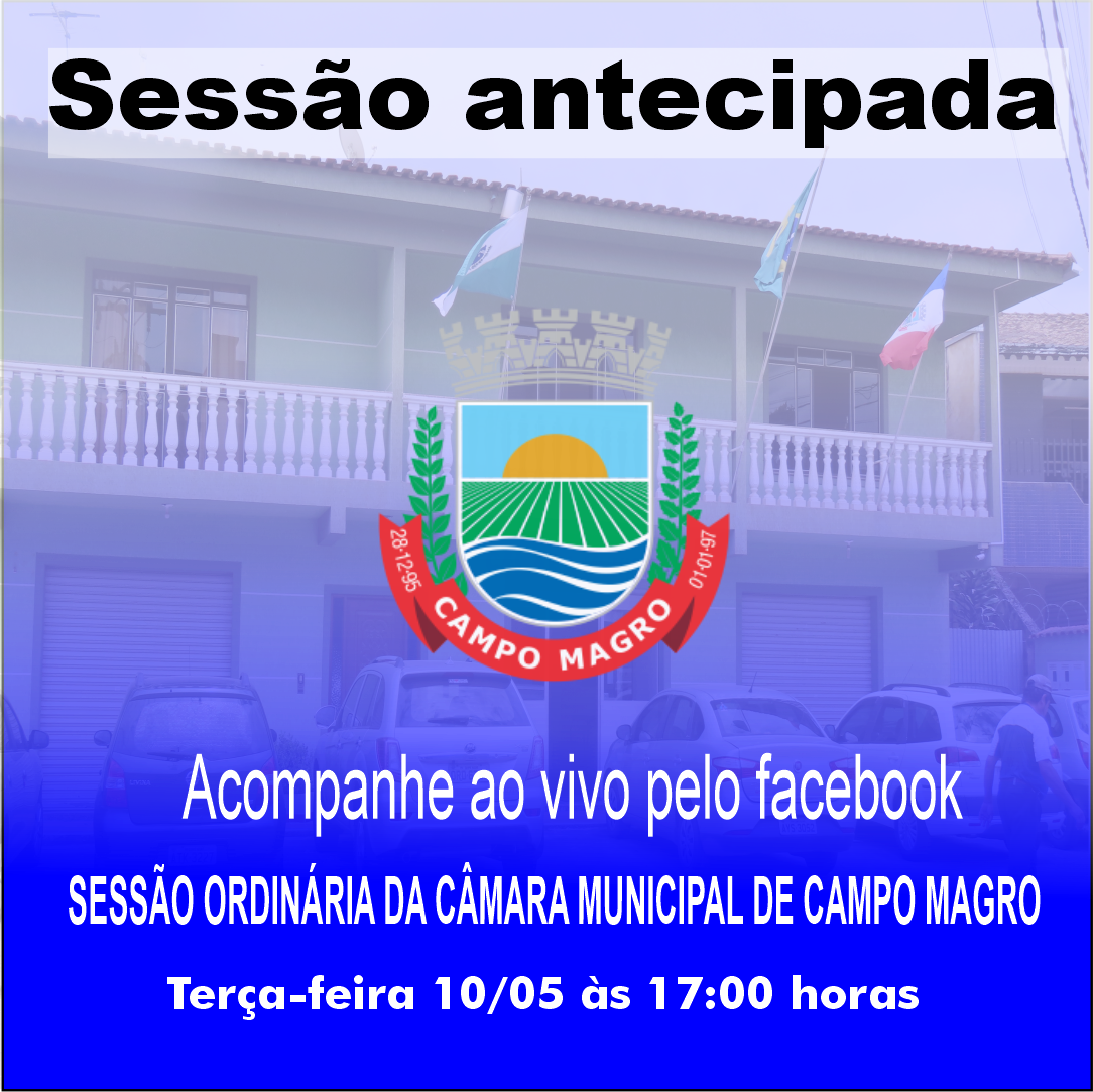 14ª Sessão Ordinária da Câmara municipal de Campo Magro