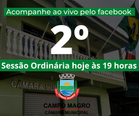 2ª sessão ordinária da câmara municipal de Campo Magro