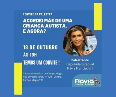 Palestra sobre o Autismo.