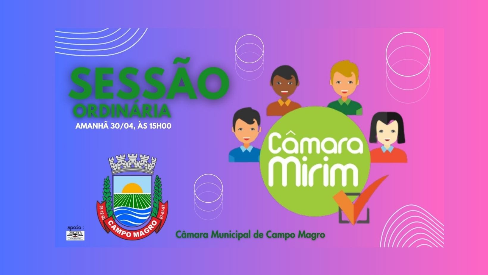 Sessão Câmara Mirim 2024.