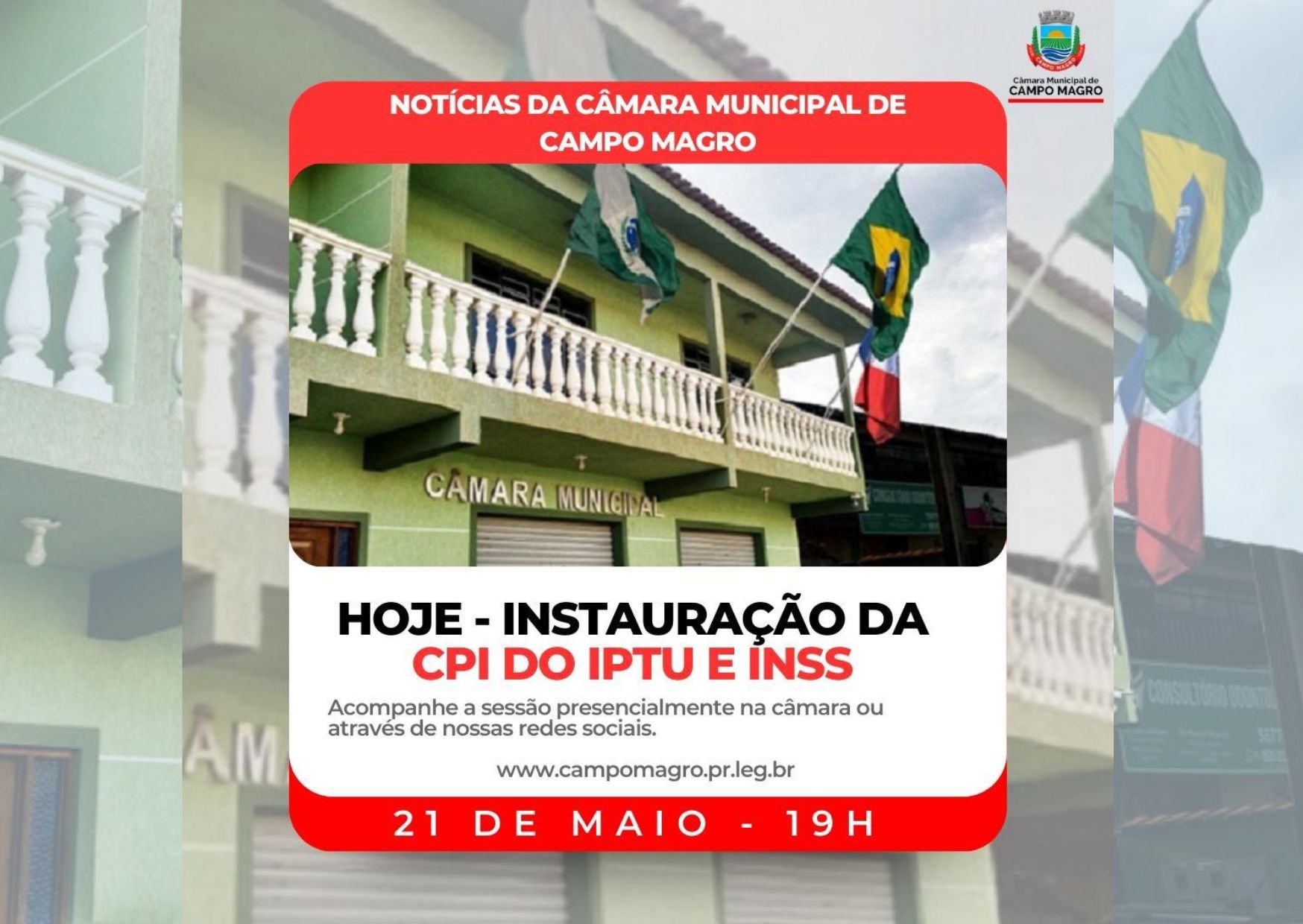 Sessão Ordinária de Instalação da CPI 21/05/2024.